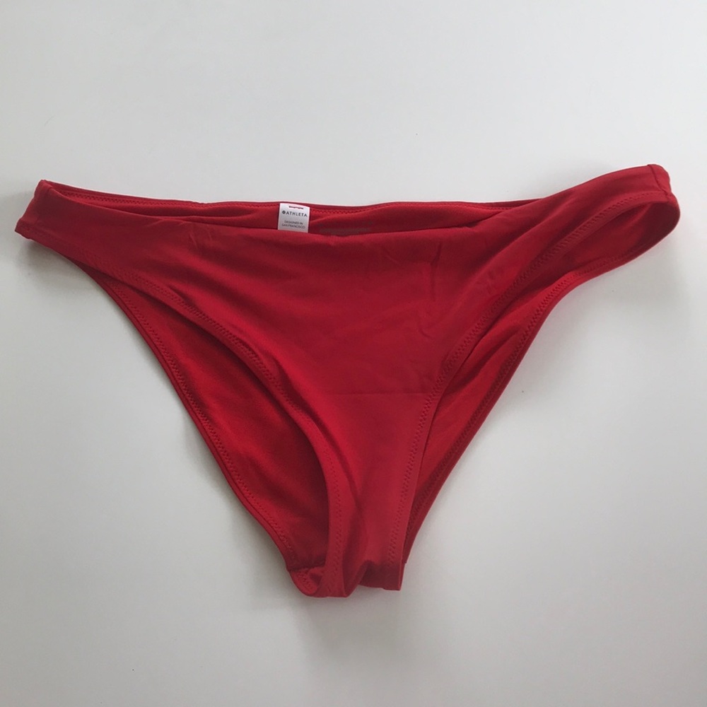 Classic red bikini bottom